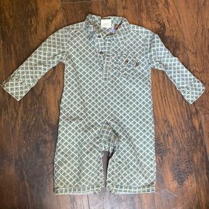 Fore Axel & Hudson 9-12 month Button Up Romper